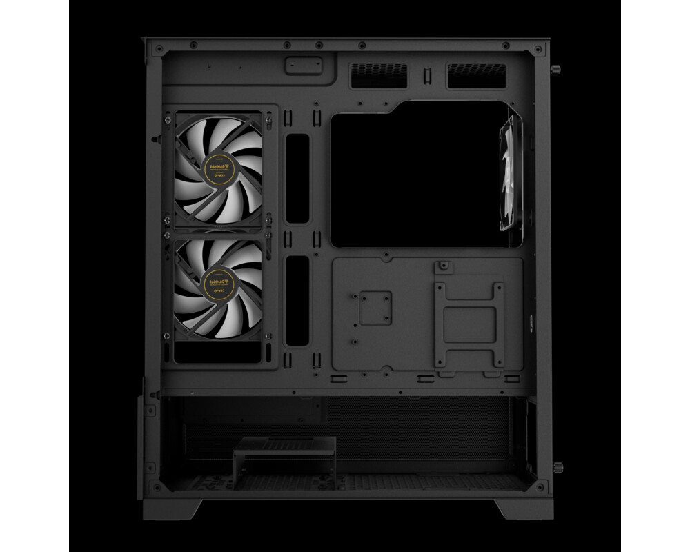 Кутия Gamdias mATX - AURA GC12 ARGB BK - 6 x 120 mm A-RGB 10