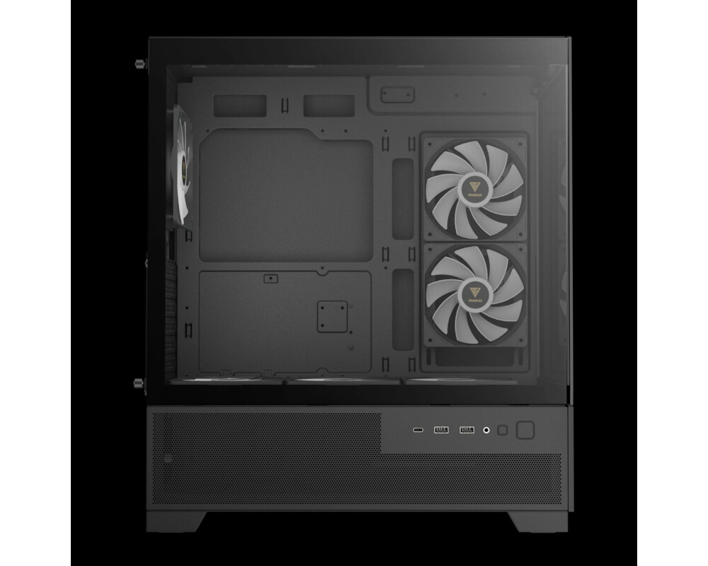 Кутия Gamdias mATX - AURA GC12 ARGB BK - 6 x 120 mm A-RGB 5