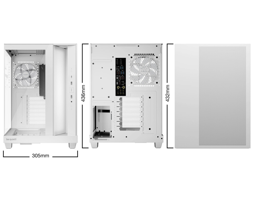 Кутия be quiet! ATX - LIGHT BASE 500 LX White 2
