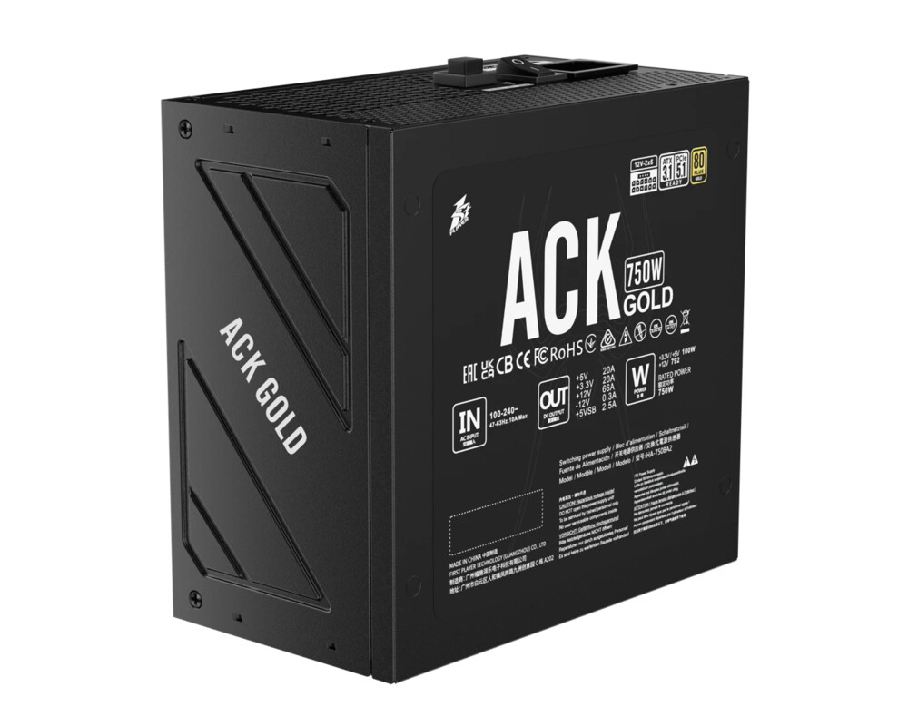 Захранване 1stPlayer ATX 3.1 750W - ACK Gold 6