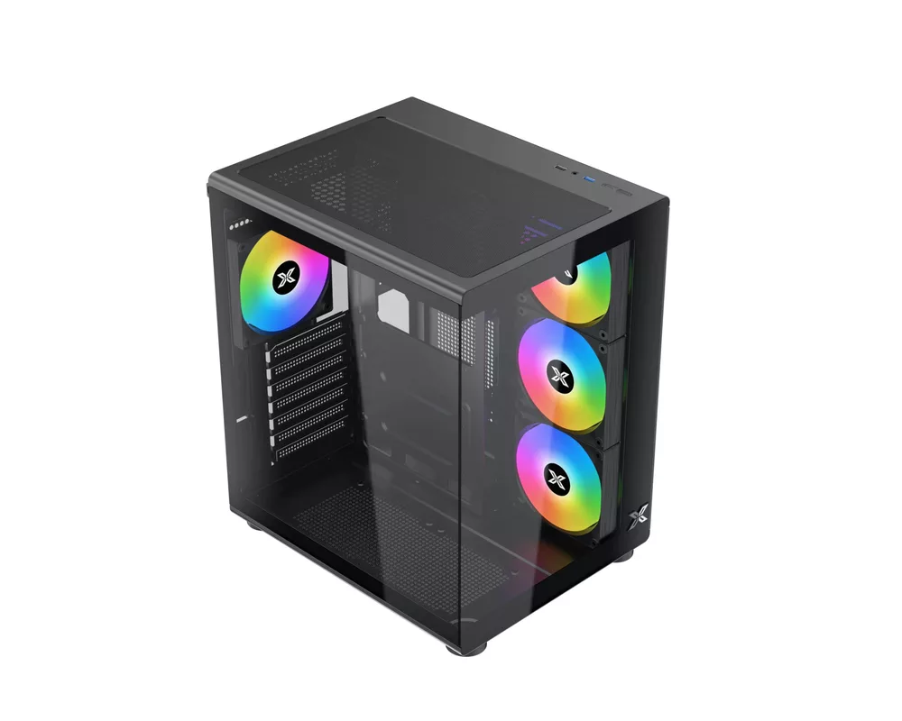 Кутия Xigmatek ATX - Aqua Compact Air - 4 ARGB... 2