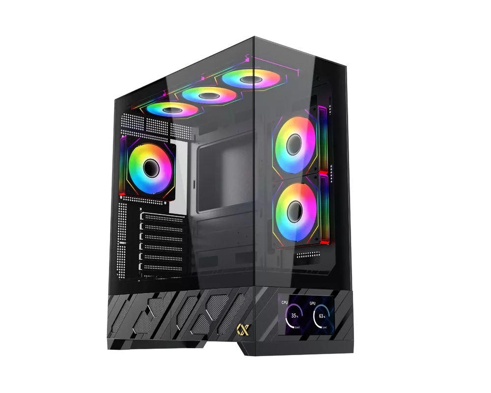 Кутия Xigmatek E-ATX - Alphard Pro - 6 inch LCD Display 2