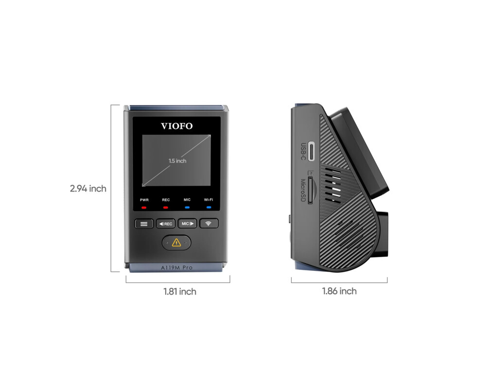 Видеорегистратор VIOFO Dash Cam A119 M Pro 4K - 30fps 7
