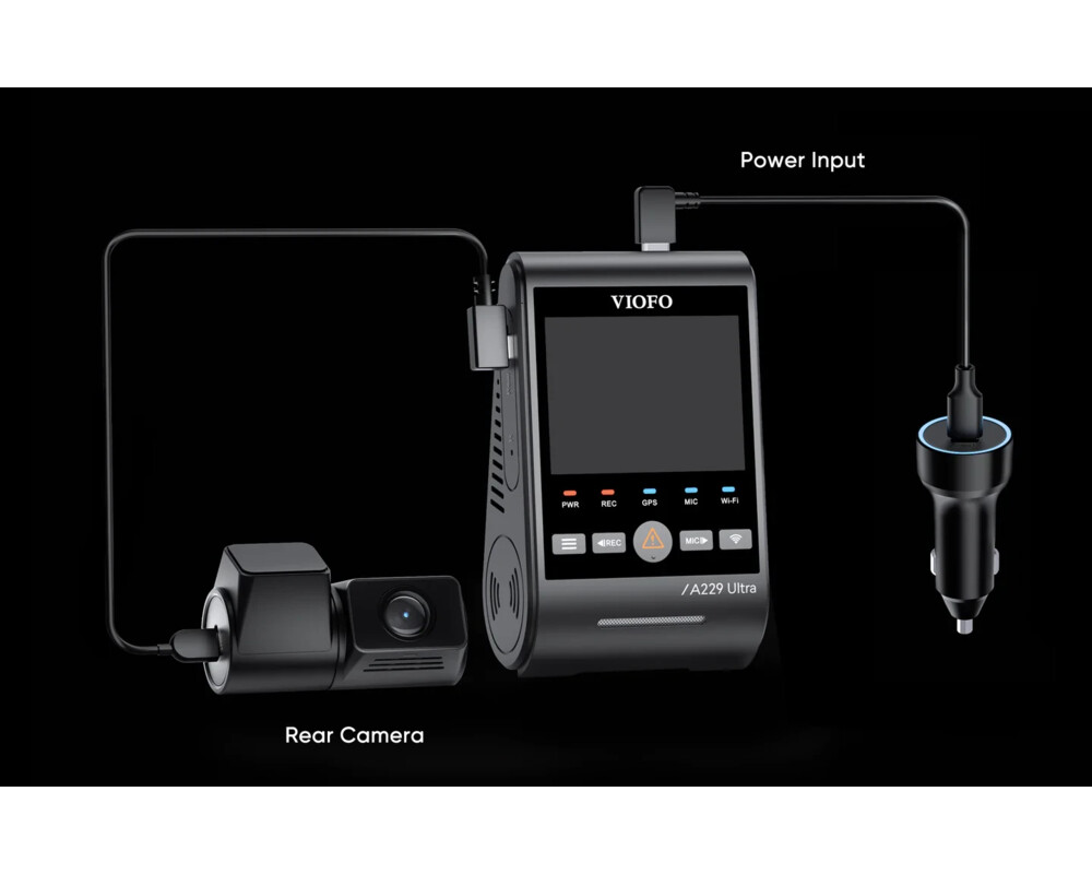 Видеорегистратор VIOFO Dash Cam A229 Ultra 2 Channel - 4K 10