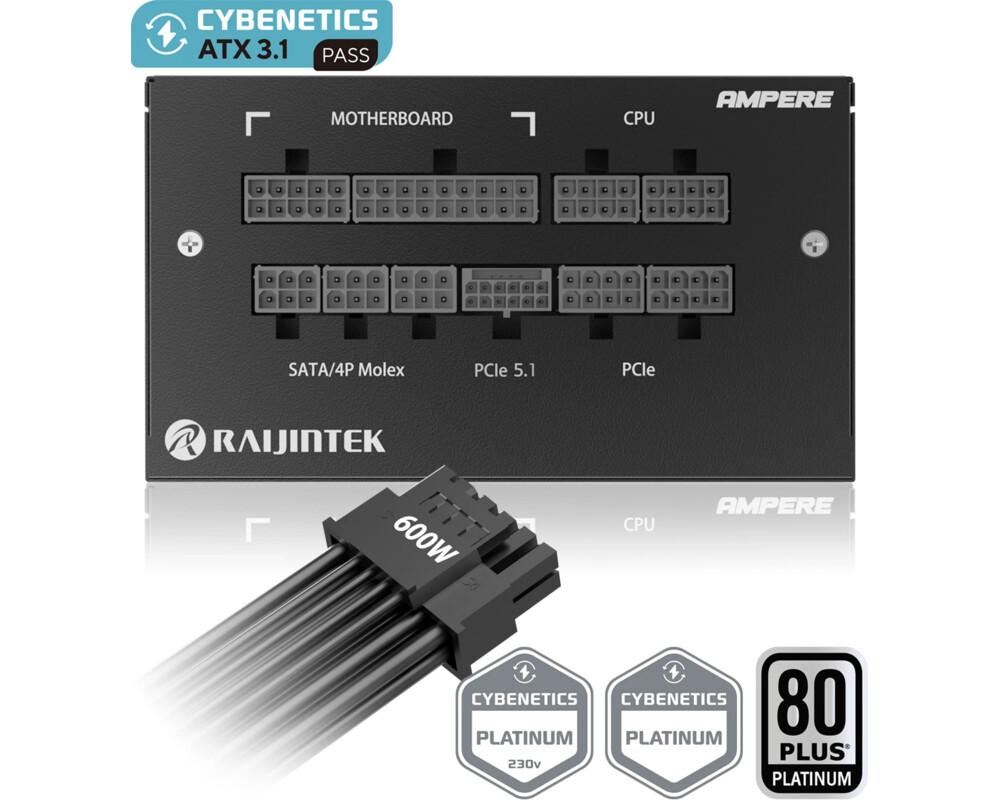 Захранване Raijintek ATX3.1 1000W Platinum - AMPERE... 5