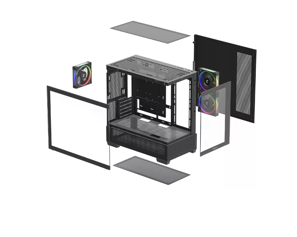 Кутия DeepCool ATX - CG380 3F - 3 ARGB Fans 10