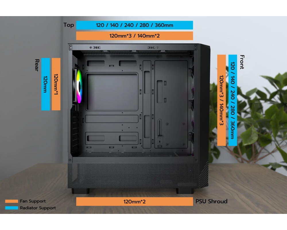Кутия Montech ATX - X5 10