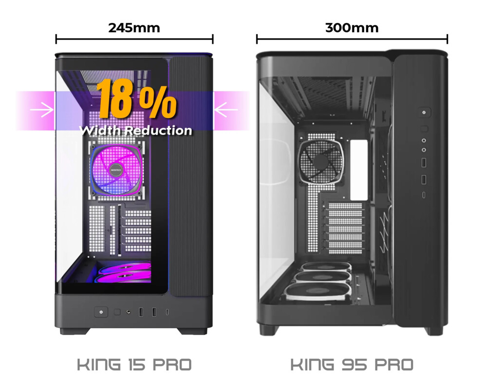 Кутия Montech mATX - KING 15 PRO 8
