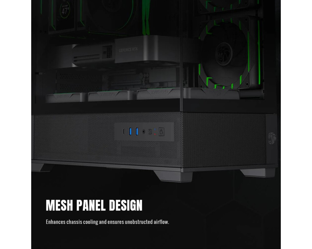 Кутия Gamemax EATX - Vista 2 MB - 3 x 120 mm A... 12