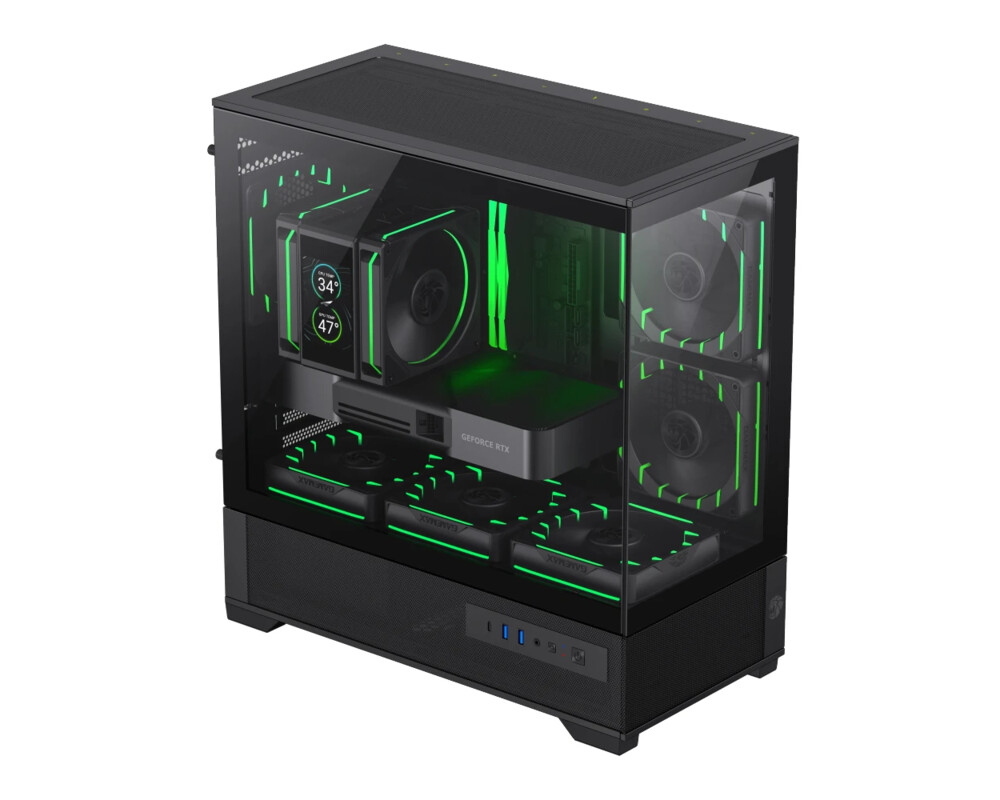 Кутия Gamemax EATX - Vista 2 MB - 3 x 120 mm A... 2