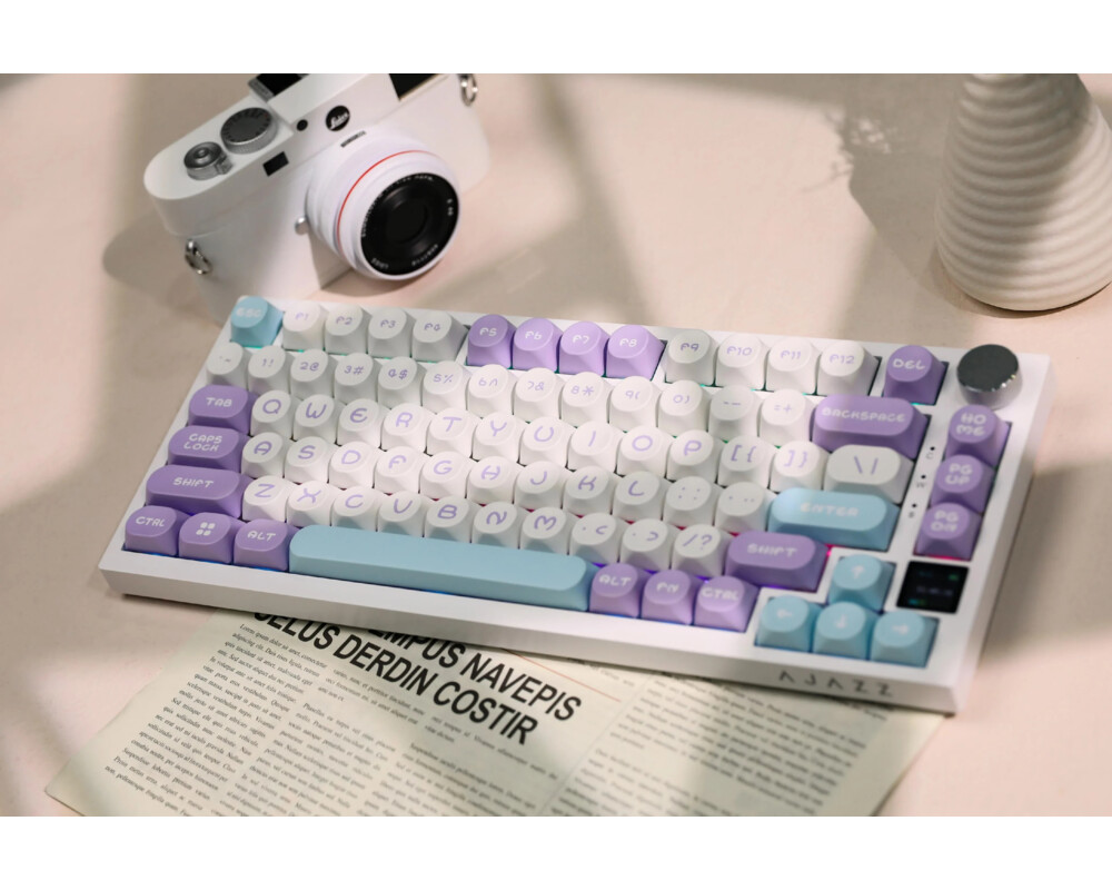 Клавиатура Ajazz геймърска механична клавиатура Wireless Gaming Mechanical Keyboard AK820 PRO - Flying Fish [Linear] 8