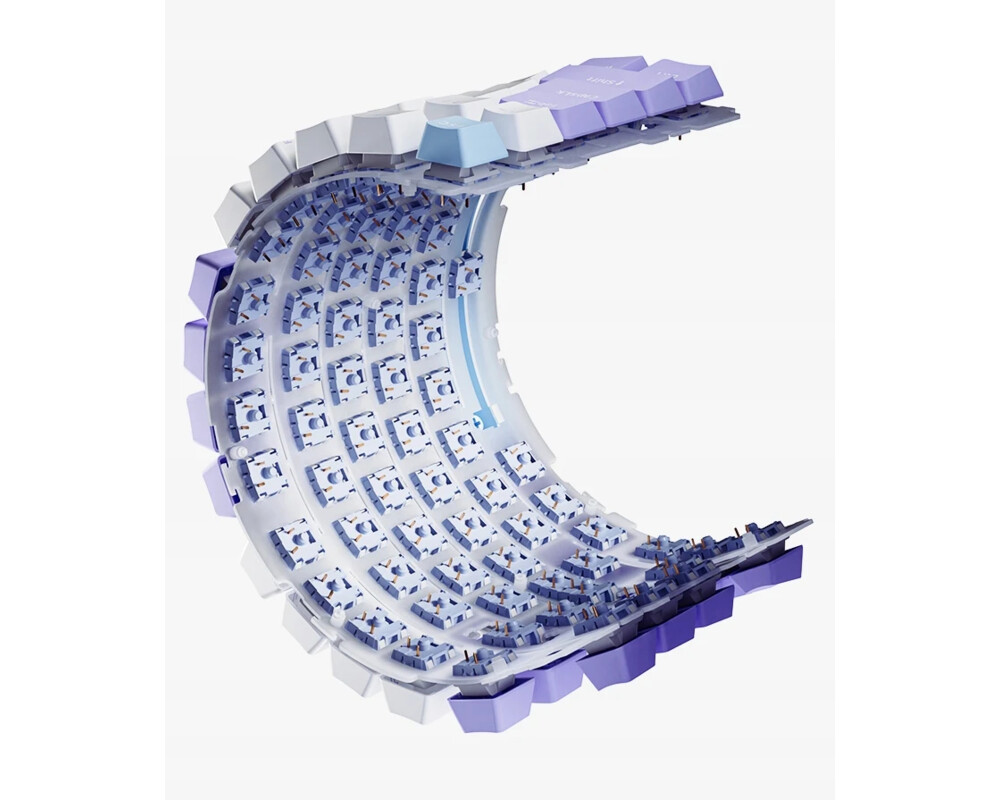 Клавиатура Ajazz геймърска механична AK820 - Red Switches [Linear] 10