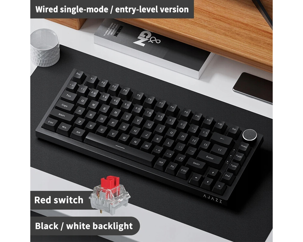 Клавиатура Ajazz геймърска механична AK820 - Red Switches [Linear] 3