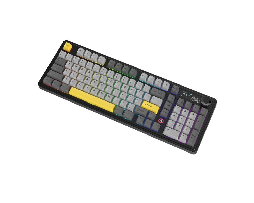 Клавиатура Ajazz геймърска механична клавиатура Wireless Gaming Mechanical Keyboard AK980 V2 - Gift Switch [Linear] 5