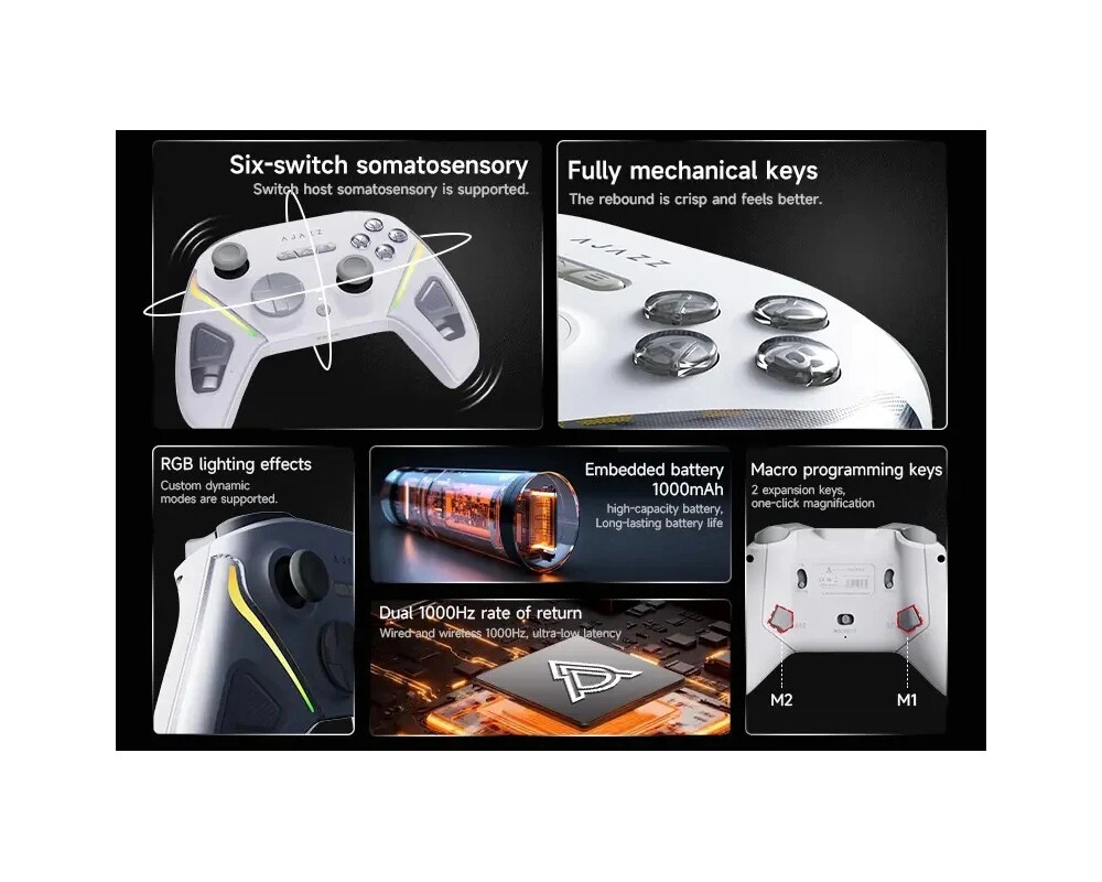 Джойстици и Геймпадове Ajazz геймпад Gamepad Set GP100 - Wireless 12