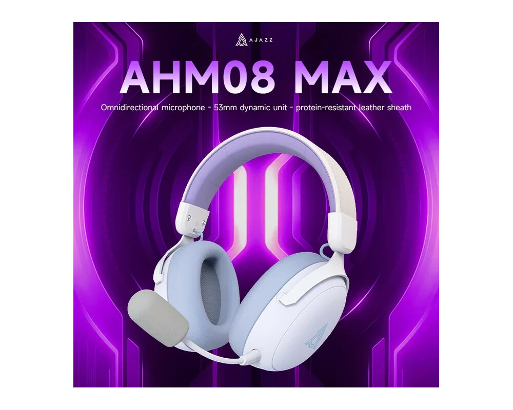 Слушалки Ajazz безжични Wireless - AHM08 MAX Purple 7