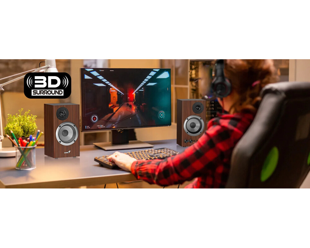 Тонколони Genius Speakers 2.0 - SP-HF500B - 16W RMS 5