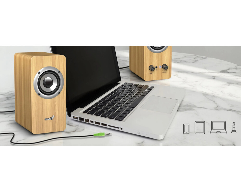 Тонколони Genius Speakers 2.0 - SP-HF400 - 10W RMS 5