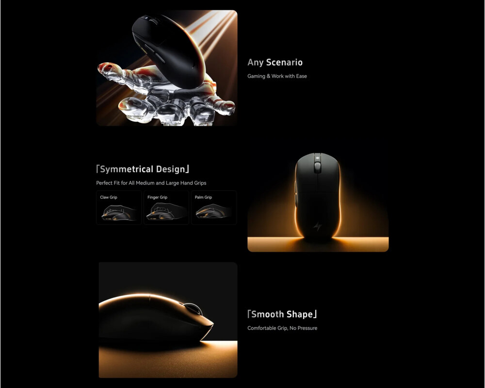 Мишка ATK професионална Wireless Gaming Mouse A9 Tri-mode Nearlink - 1K 6