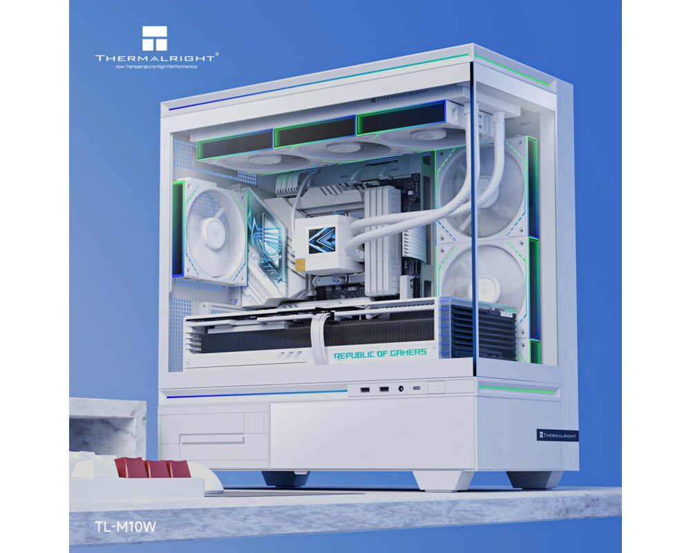 Кутия Thermalright mATX - TL-M10 White - 4 x 120 mm ARGB included 2