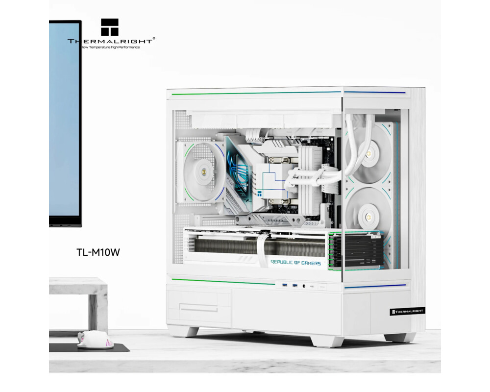 Кутия Thermalright mATX - TL-M10 White - 4 x 120 mm ARGB included 3