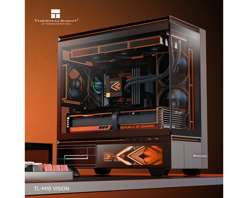 Кутия Thermalright mATX - TL-M10 Vision Black - 4 x 120 mm ARGB included 5