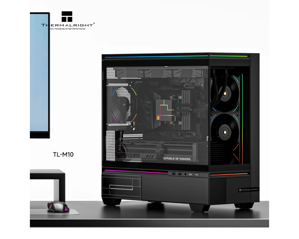 Кутия Thermalright mATX - TL-M10 Black - 4 x 120 mm ARGB included 2