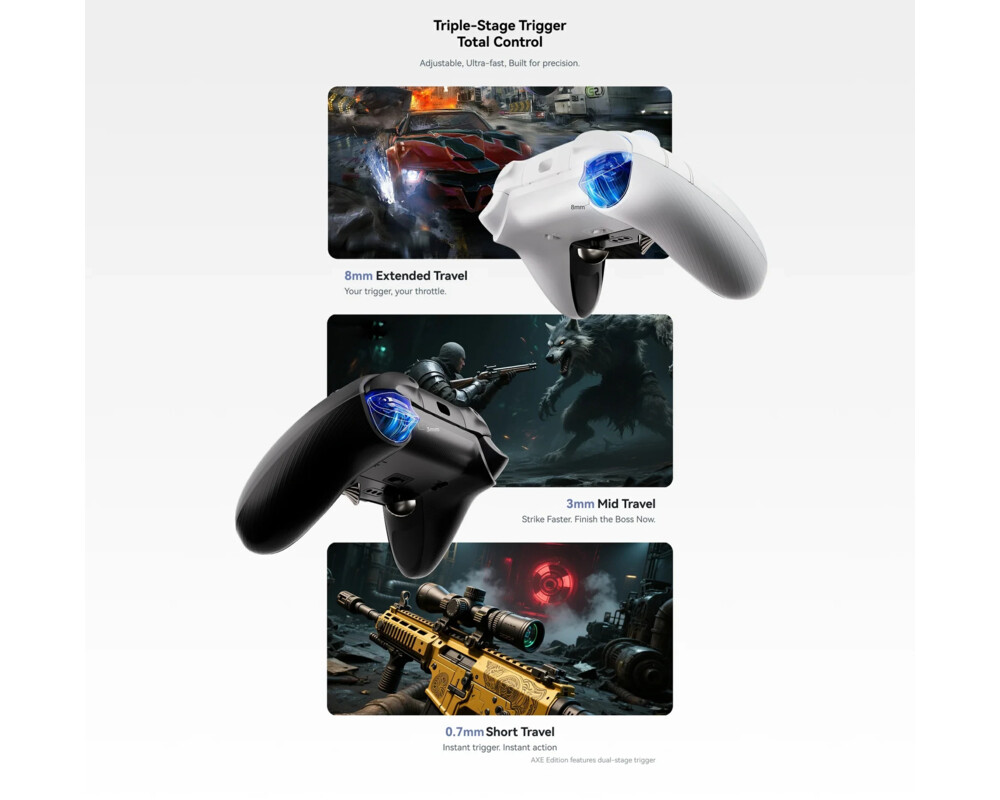 Джойстици и Геймпадове ATK геймпад Gamepad Set Battleaxe Pro - Hall Effect 3