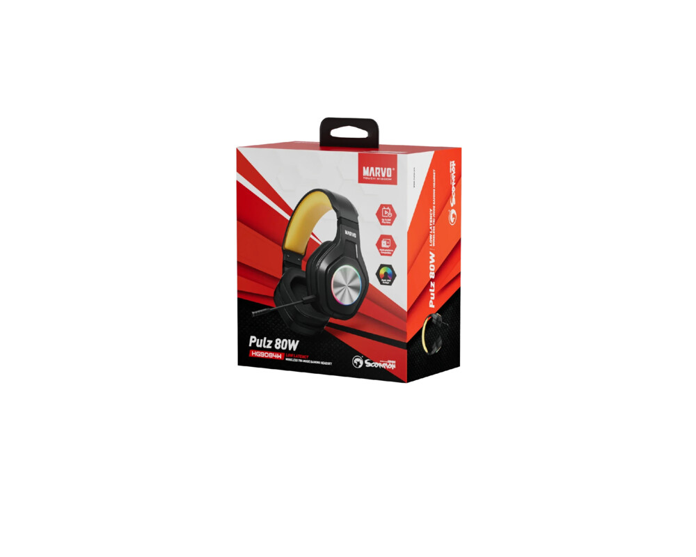 Слушалки Marvo безжични Pulz 80W - Bluetooth 11