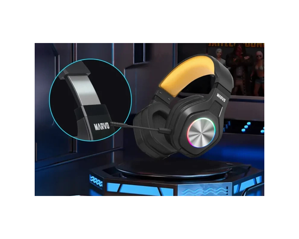 Слушалки Marvo безжични Pulz 80W - Bluetooth 10