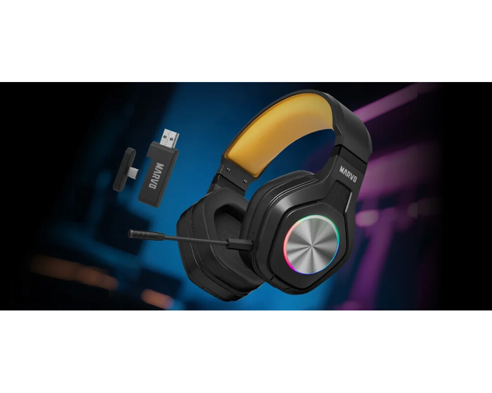 Слушалки Marvo безжични Pulz 80W - Bluetooth 6