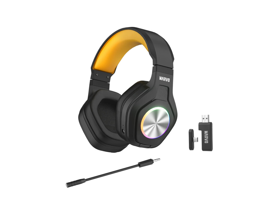 Слушалки Marvo безжични Pulz 80W - Bluetooth 3