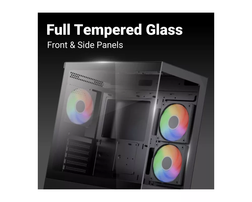 Кутия AeroCool ATX - P500D Digi-G-BK-v1 - Digital Display 6