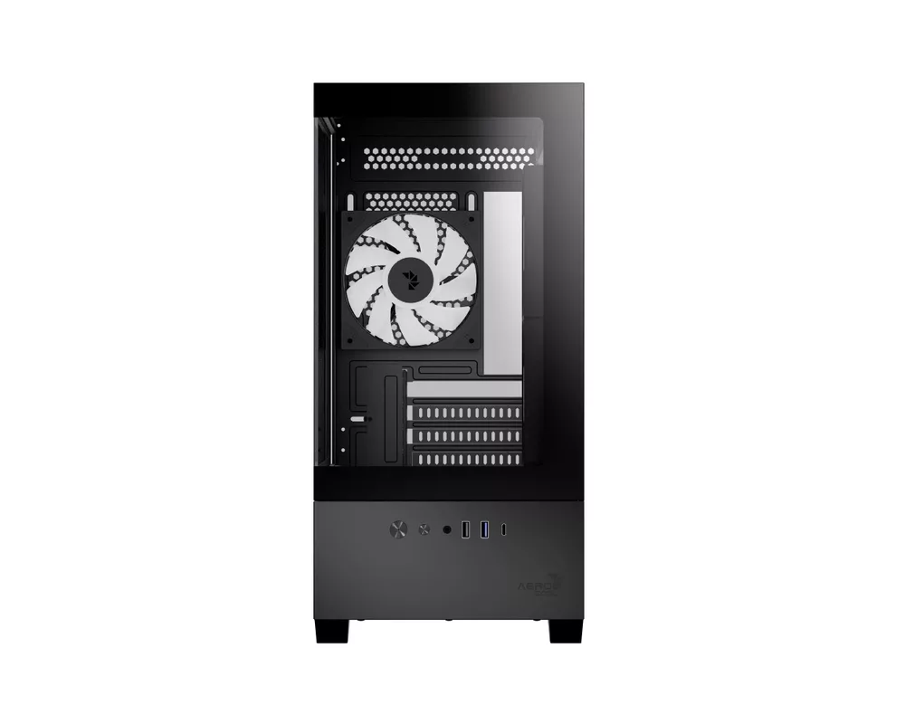 Кутия AeroCool mATX - P300D Digi-G-BK-v1 - Digital Display 2