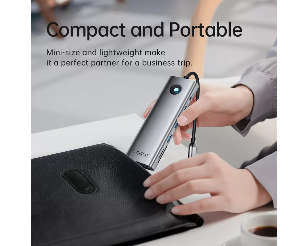 Докинг станция Orico Docking Station Type-C - PW11-9P-GY-EP - HDMI x 1 7