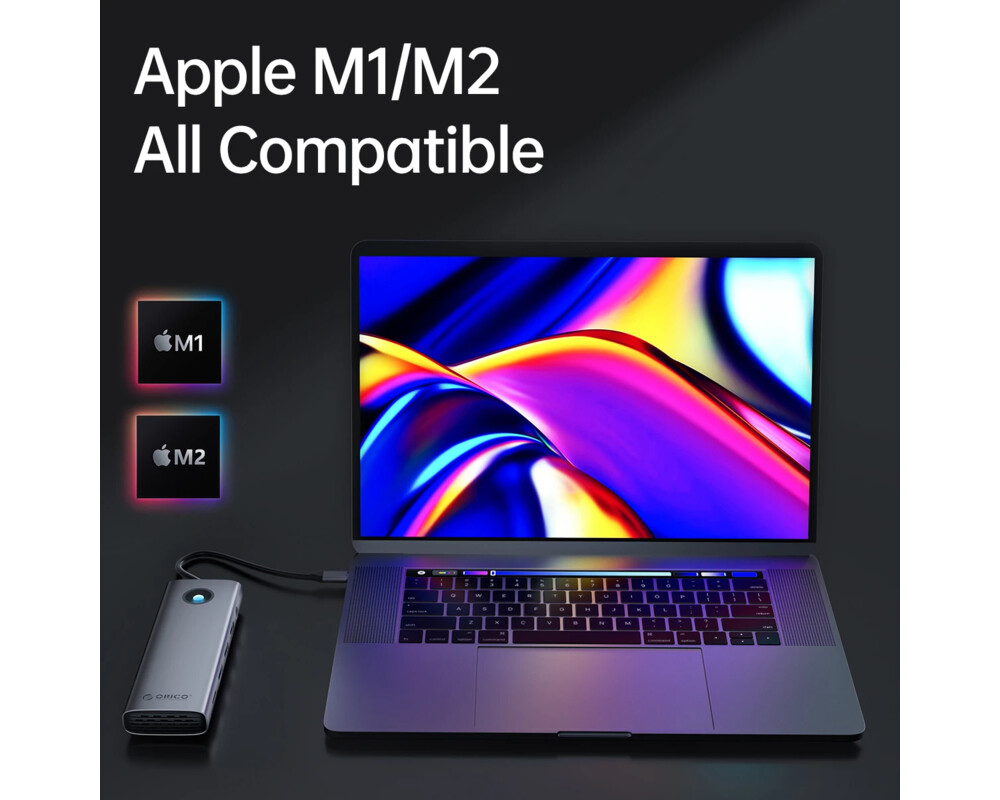 Докинг станция Orico Docking Station Type-C - PW11-9P-GY-EP - HDMI x 1 8