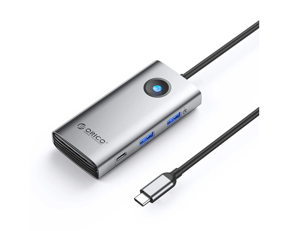 Докинг станция Orico Docking Station Type-C - PW11-6PCR-GY-EP - HDMI x 1 2