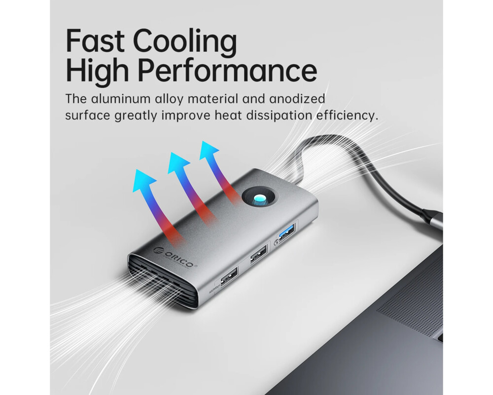 Докинг станция Orico Docking Station Type-C - PW11-6PCR-GY-EP - HDMI x 1 11