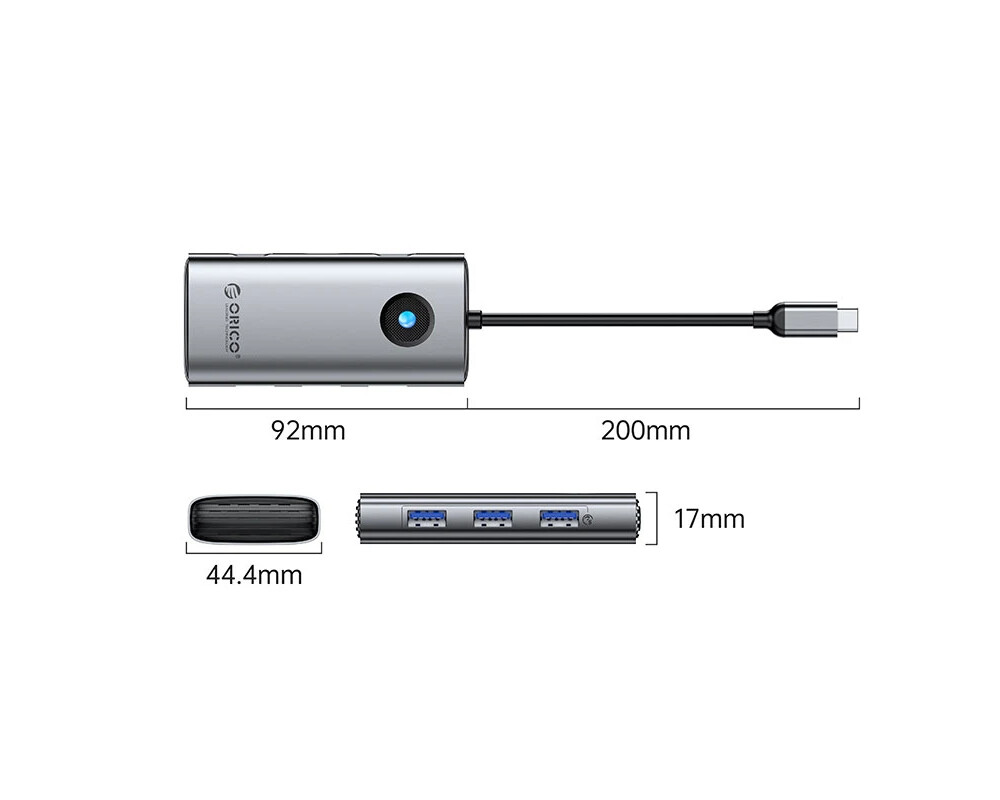 Докинг станция Orico Docking Station Type-C - PW11-6P-GY-EP - HDMI x 1 3