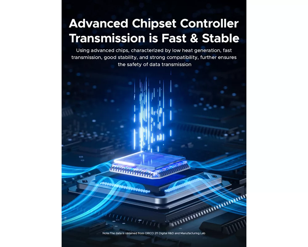 Аксесоар за съхранение Orico външна кутия за диск Storage - Case - M.2 NVMe M key - USB-C/A 10