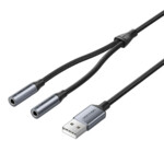 <span>Звукова карта</span> Vention USB Sound card 2-Port 0.25M Gray... <span class='catalog-num-in-name'>CVHHC</span> - 