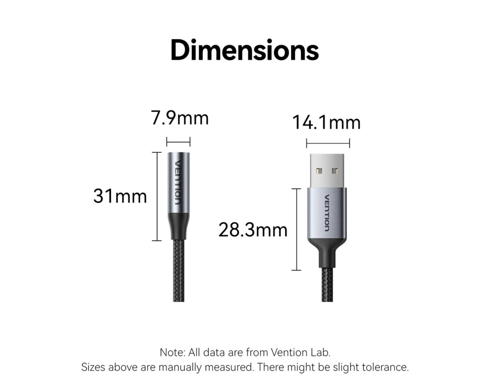 Звукова карта Vention USB Sound card 1-Port 0.25M Gray... 10