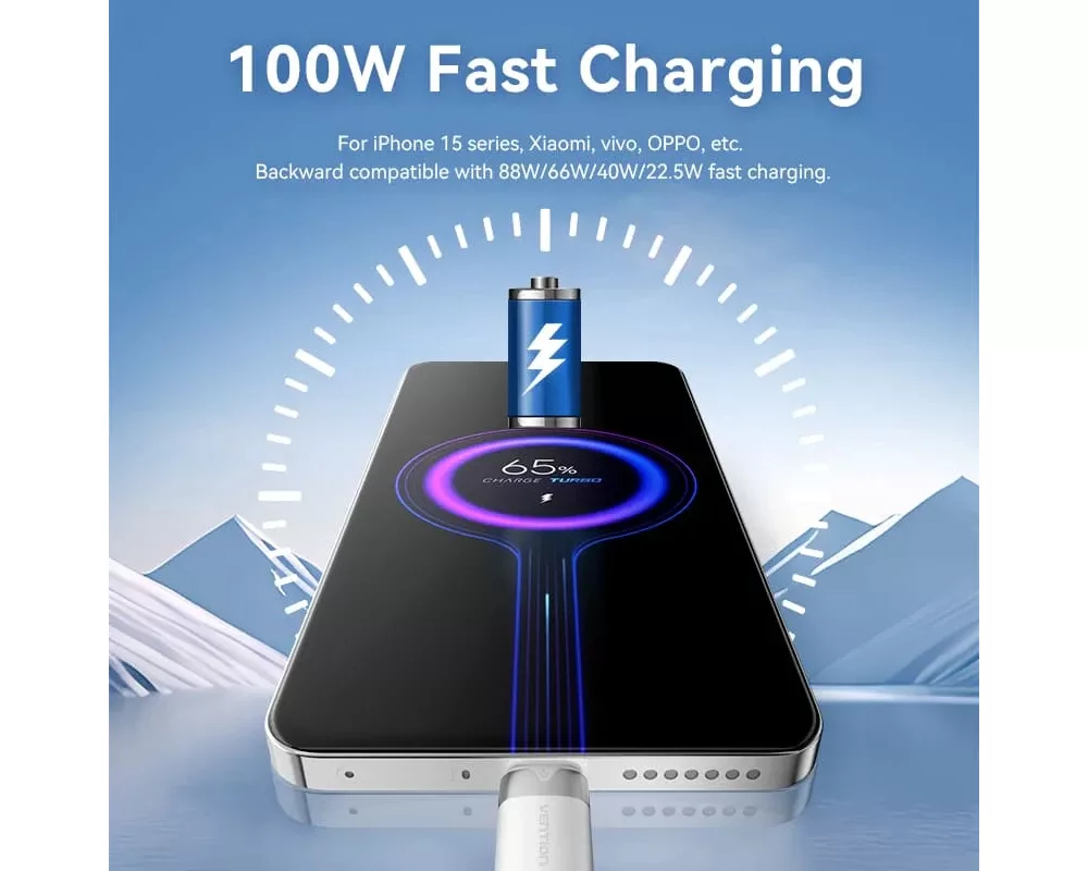 Кабел Vention Кабел USB 2.0 A Male to C Male 1... 5