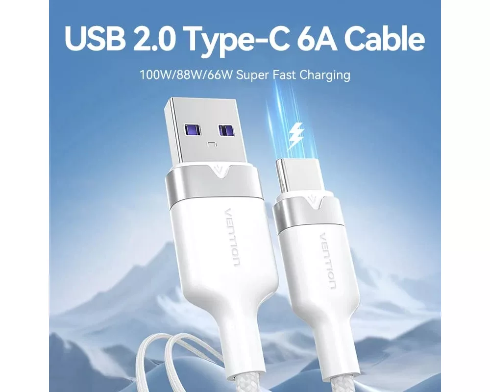 Кабел Vention Кабел USB 2.0 A Male to C Male 1... 3