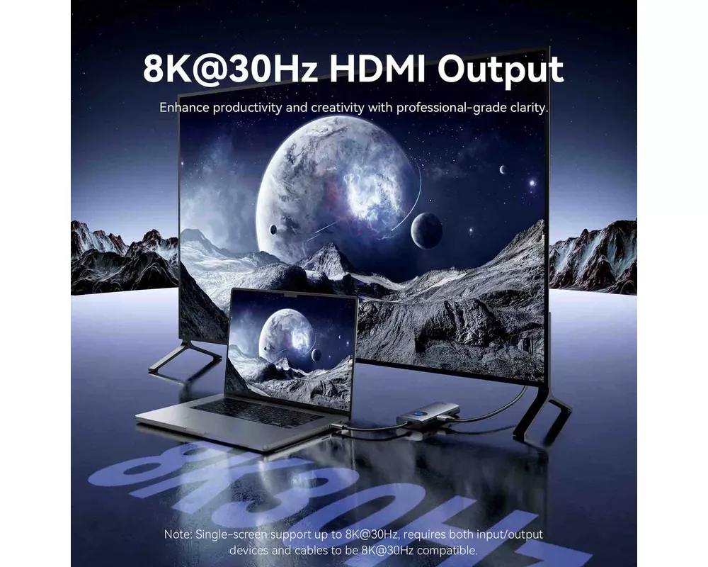 Докинг станция Vention Docking Station Type-C - TQZHB - 8K 5