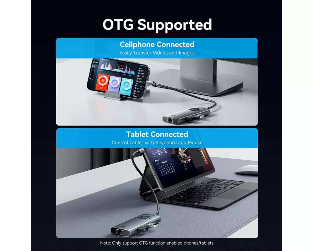 Докинг станция Vention Docking Station Type-C - TQZHB - 8K 12