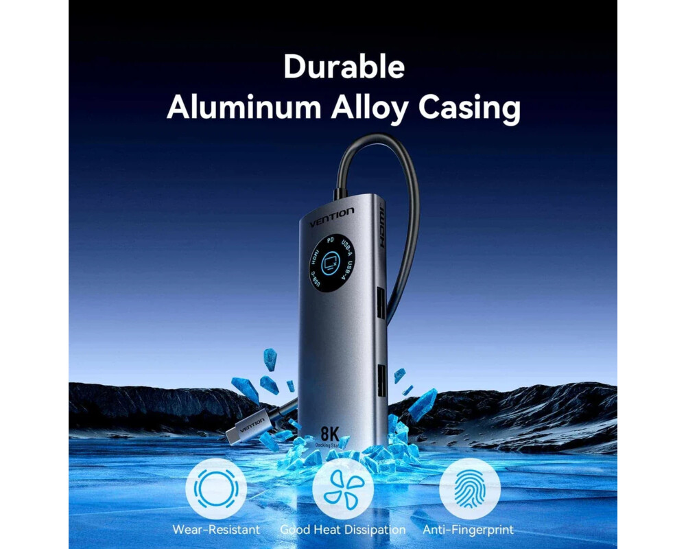 Докинг станция Vention Docking Station Type-C - TQZHB - 8K 10