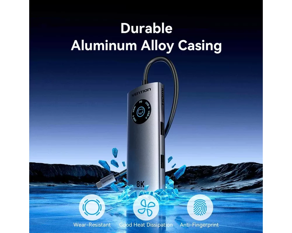 Докинг станция Vention Docking Station Type-C - TQZHB - 8K 10