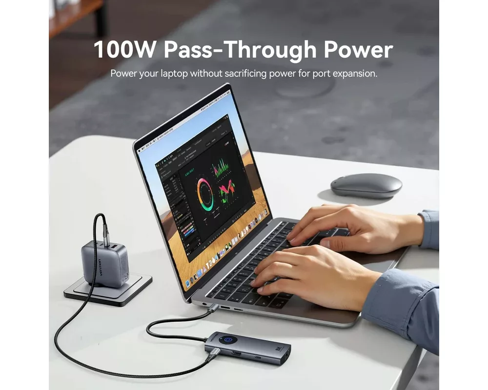 Докинг станция Vention Docking Station Type-C - TQZHB - 8K 8