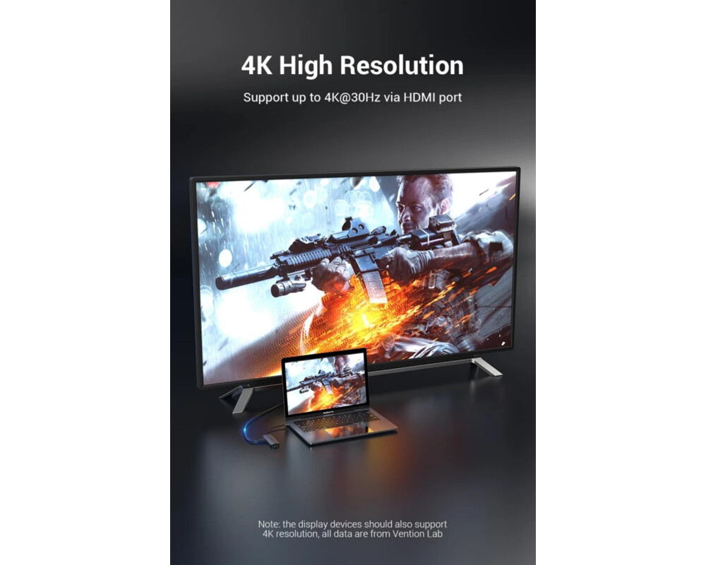 Докинг станция Vention Docking Station Type-C - TOLHB - HDMI x 1 4